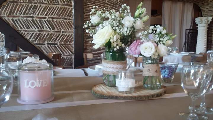 Table décorée pour mariage près de Melun